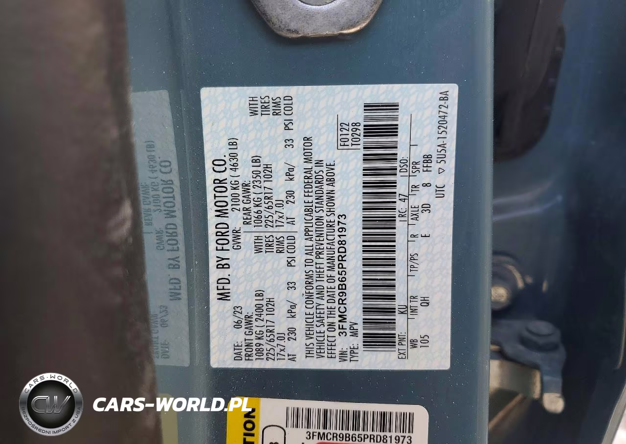 2023 Ford Bronco Sport Big Bend VIN:3FMCR9B65PRD81973 - 13
