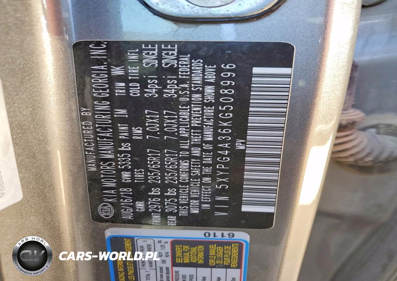 2019 Kia Sorento L VIN:5XYPG4A36KG508996 - 14