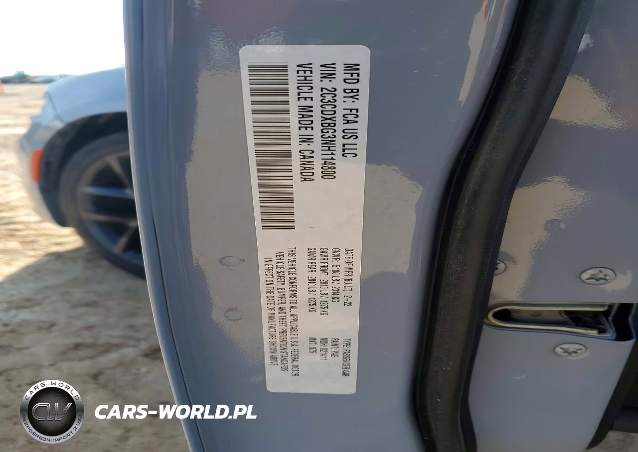 2022 Dodge Charger Sxt VIN:2C3CDXBG3NH114800 - 12