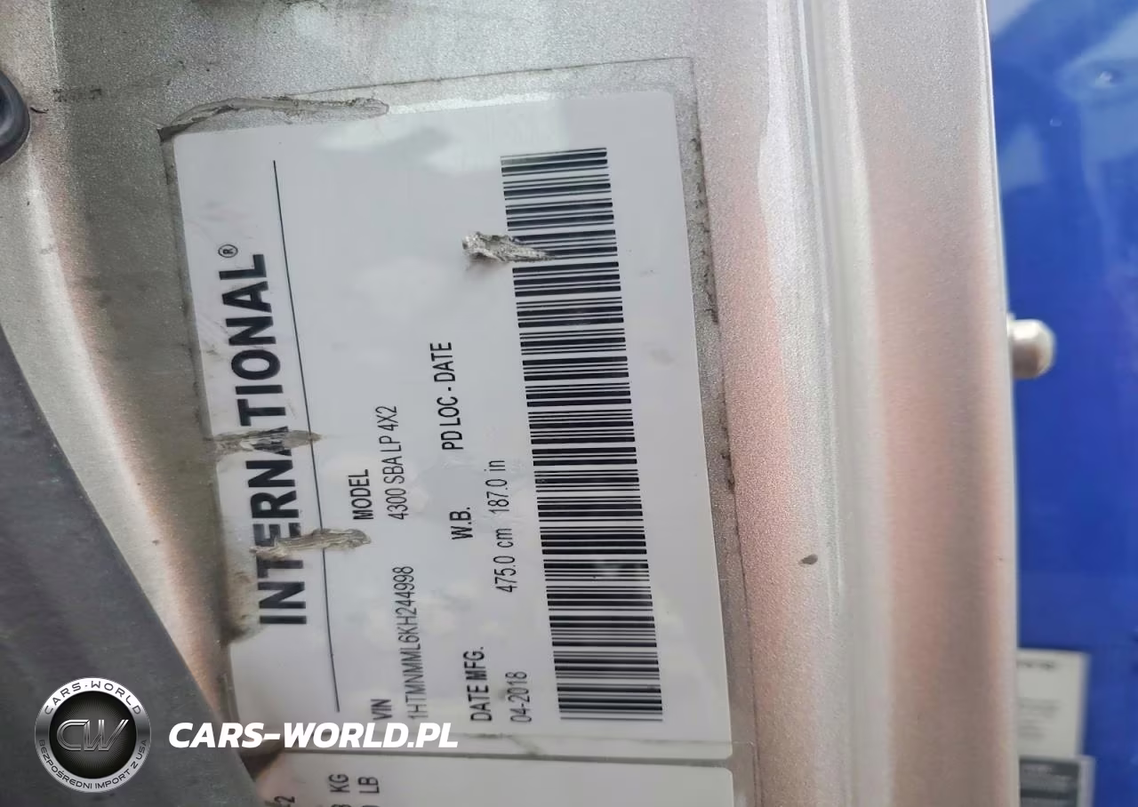 2019 International 4300 Delivery Truck VIN:1HTMNMML6KH244998 - 12