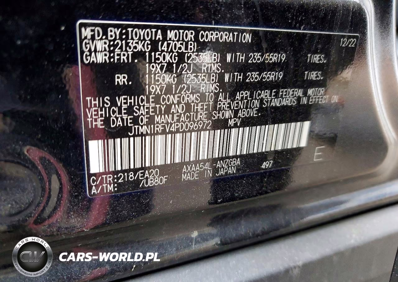 2023 Toyota Rav4 Limited VIN:JTMN1RFV4PD096972 - 12