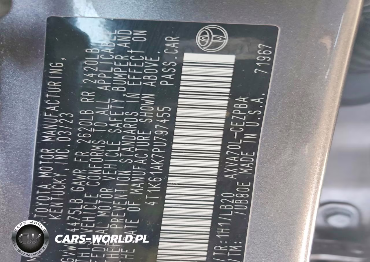 2023 Toyota Camry Xse VIN:4T1K61AK7PU797455 - 12