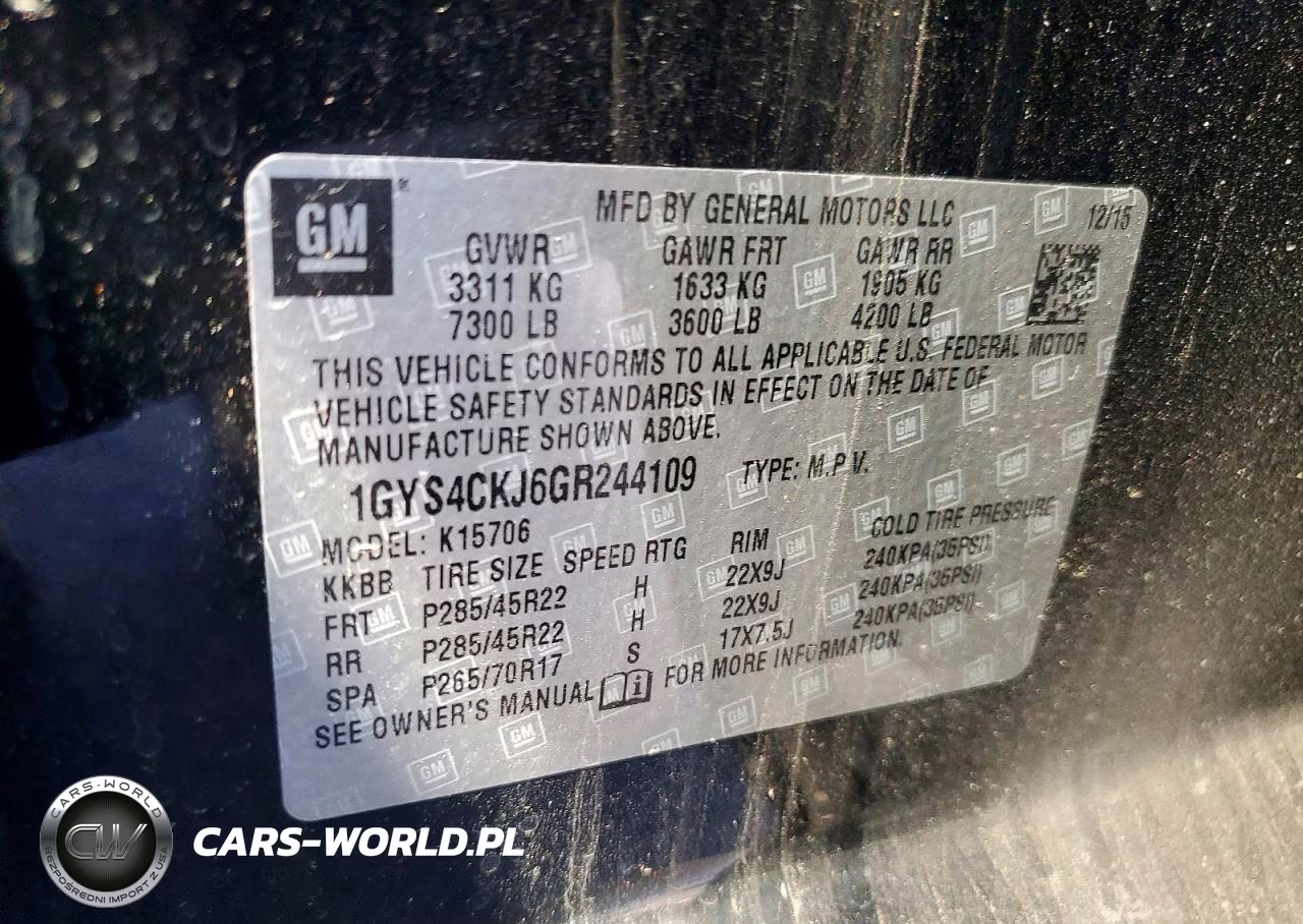 2016 Cadillac Escalade VIN:1GYS4CKJ6GR244109 - 13