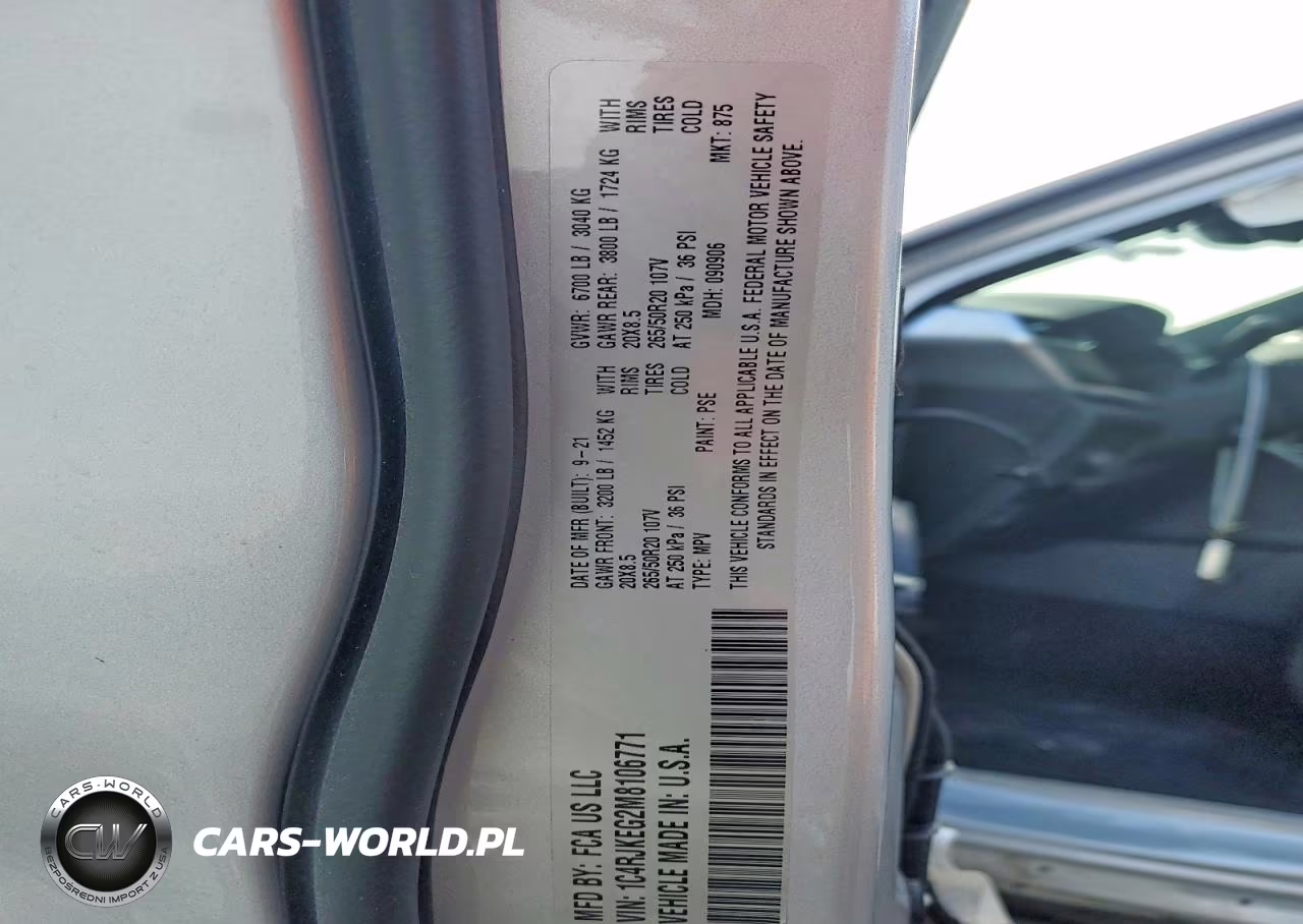 2021 Jeep Grand Cherokee L Summit VIN:1C4RJKEG2M8106771 - 14