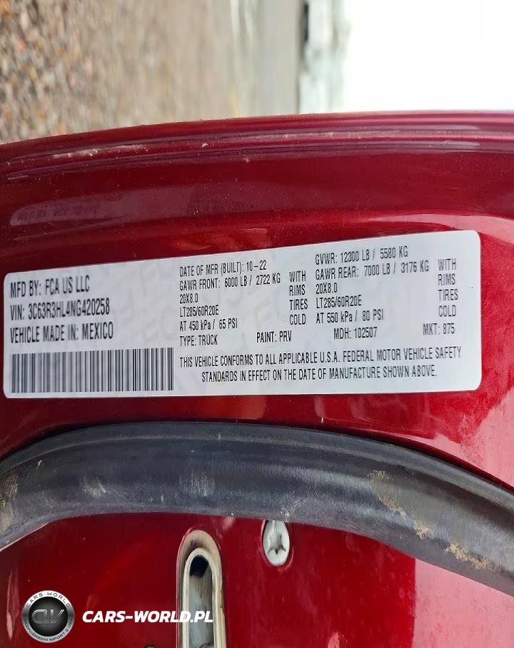 2022 Ram 3500 VIN:3C63R3HL4NG420258 - 12