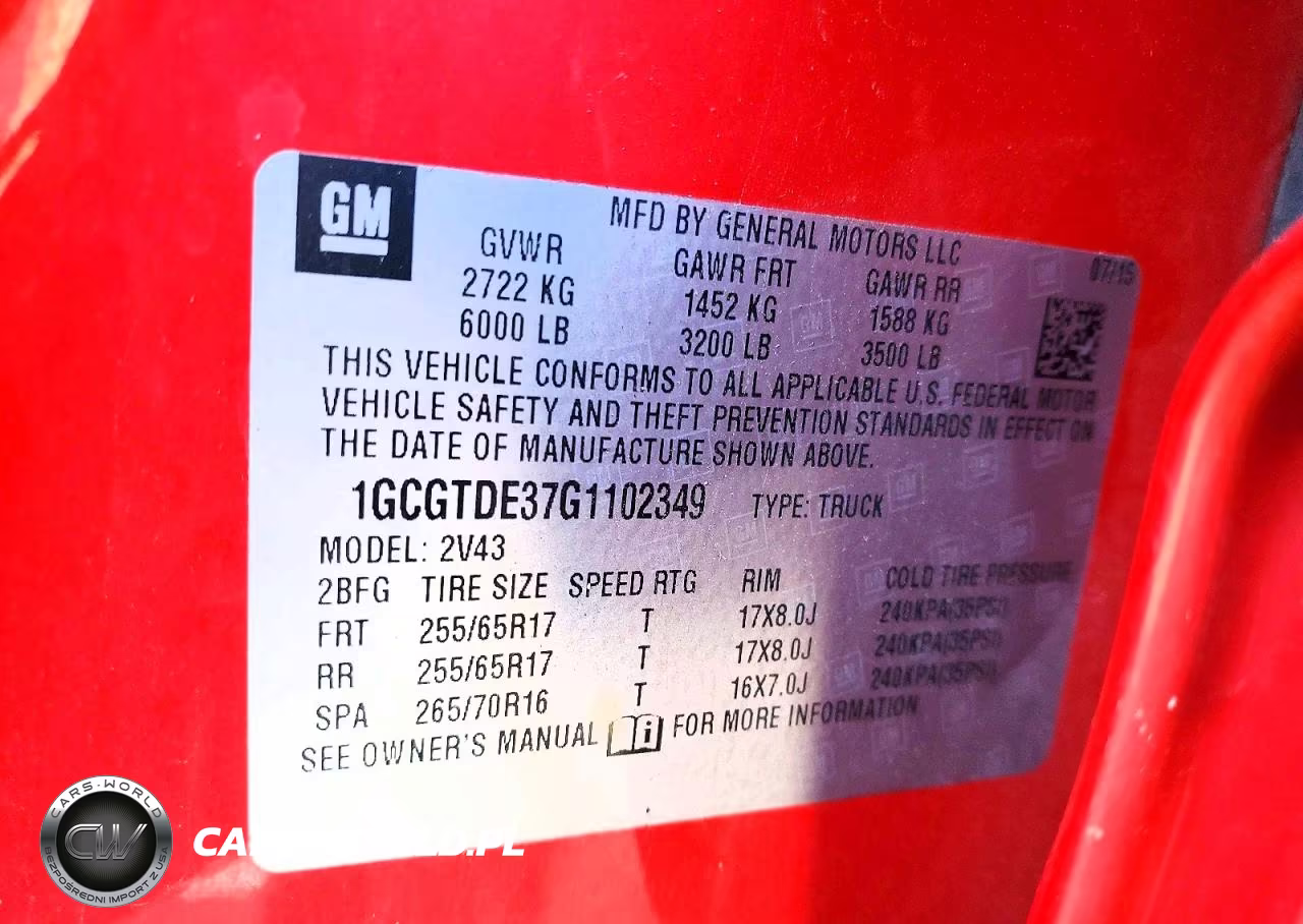 2016 Chevrolet Colorado Z71 VIN:1GCGTDE37G1102349 - 13