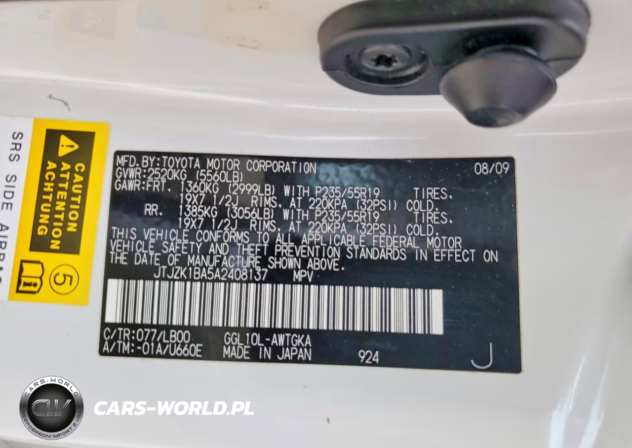 2010 Lexus Rx 350 VIN:JTJZK1BA5A2408137 - 13