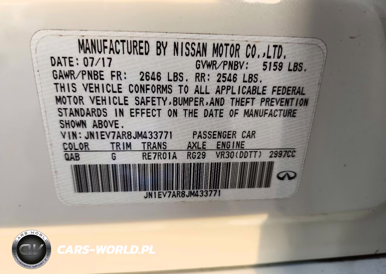 2018 Infiniti Q50 3.0T Luxe VIN:JN1EV7AR8JM433771 - 12