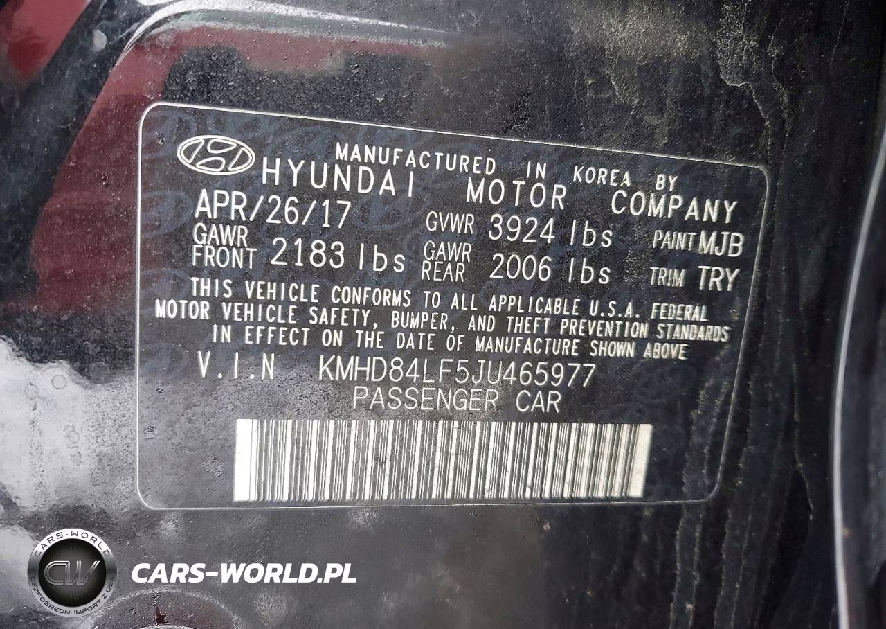 2018 Hyundai Elantra Sel VIN:KMHD84LF5JU465977 - 12