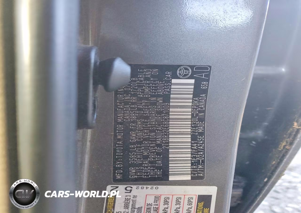 2008 Toyota Corolla Ce VIN:2T1BR32E68C871009 - 12