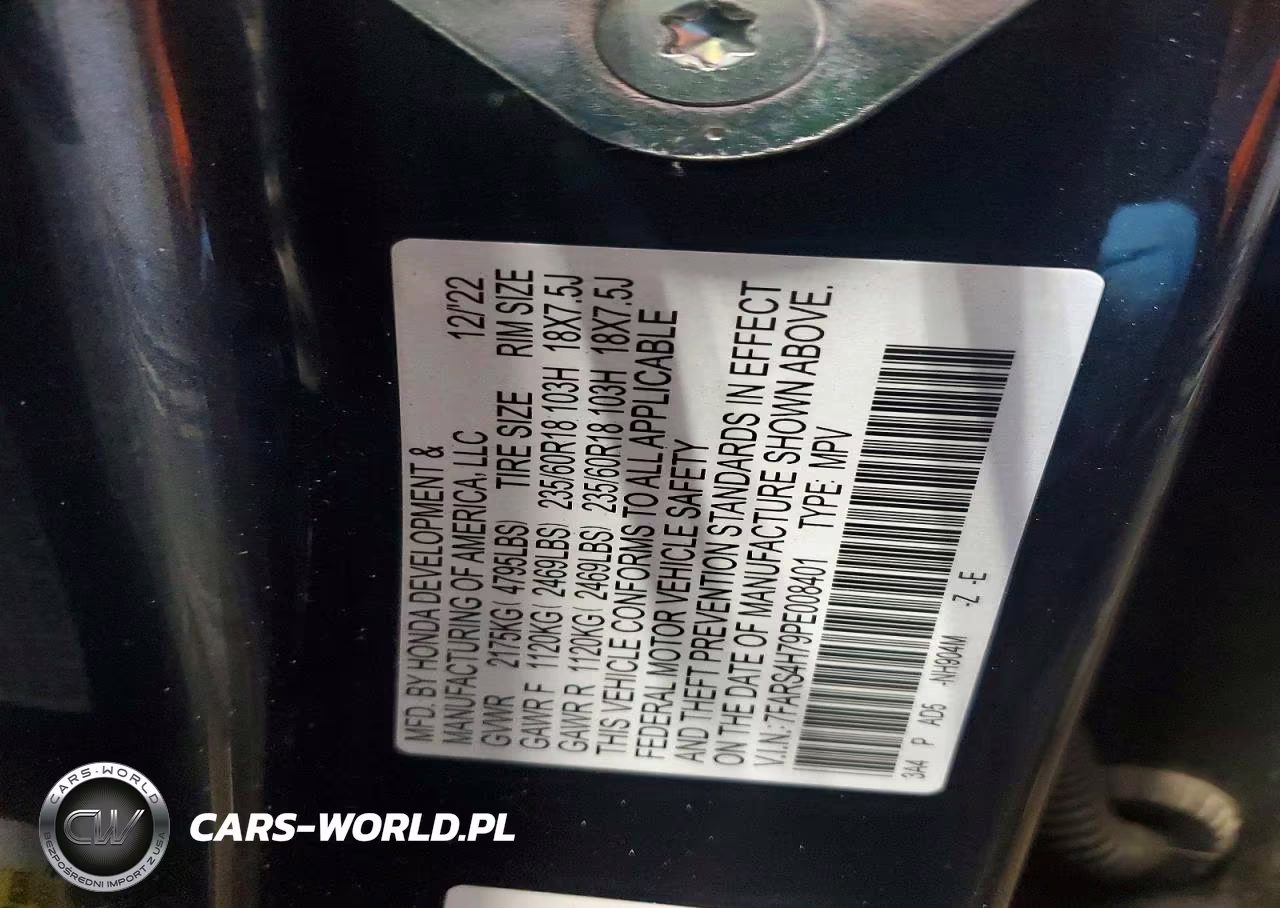 2023 Honda Cr-V Exl VIN:7FARS4H79PE008401 - 12