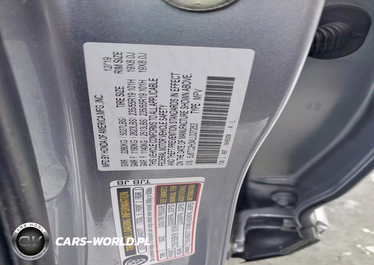 2020 Acura Rdx VIN:5J8TC2H34LL027253 - 13