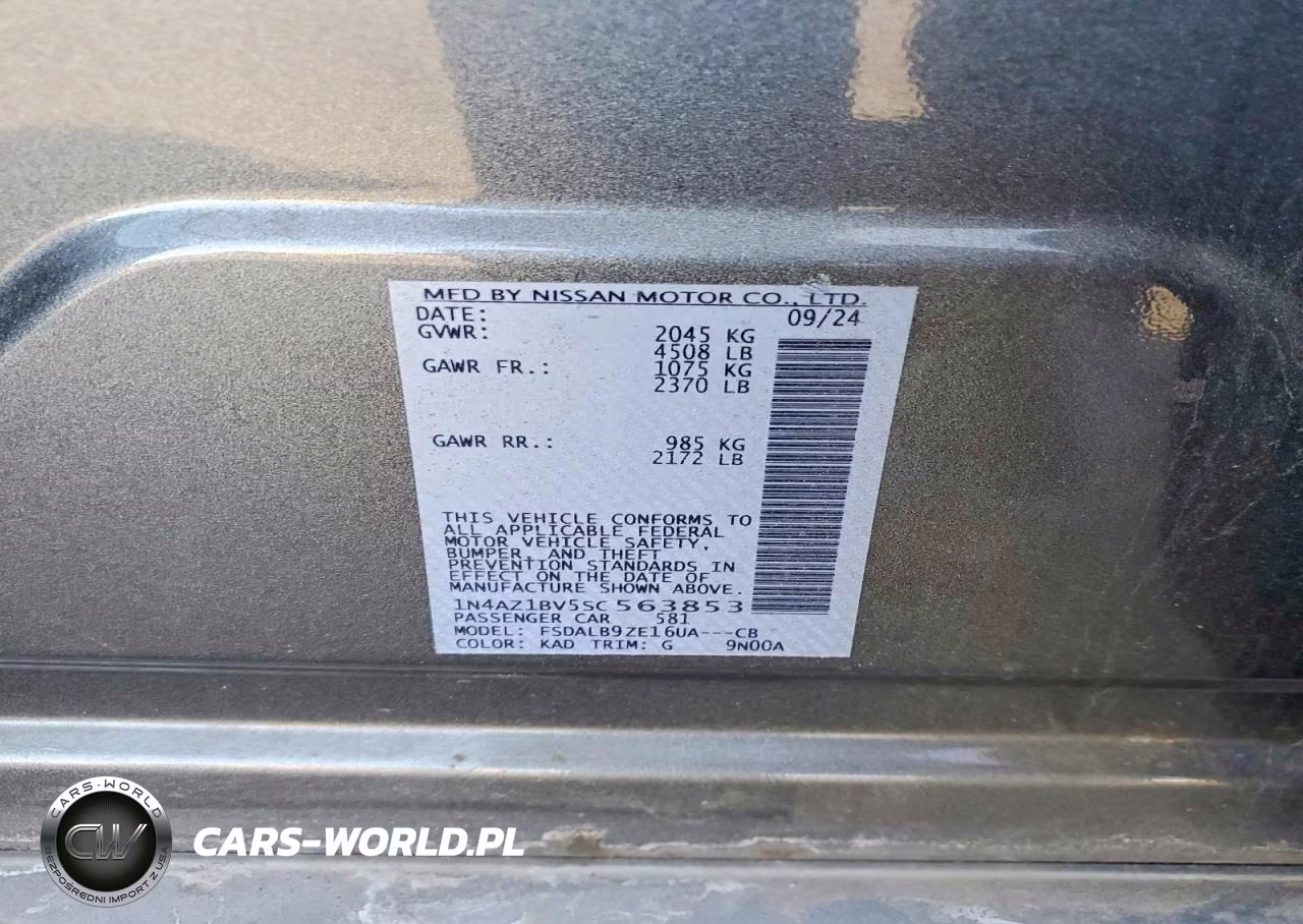 2025 Nissan Leaf S VIN:1N4AZ1BV5SC563853 - 12