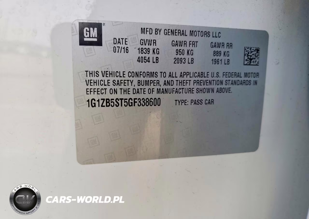 2016 Chevrolet Malibu Ls VIN:1G1ZB5ST5GF338600 - 12