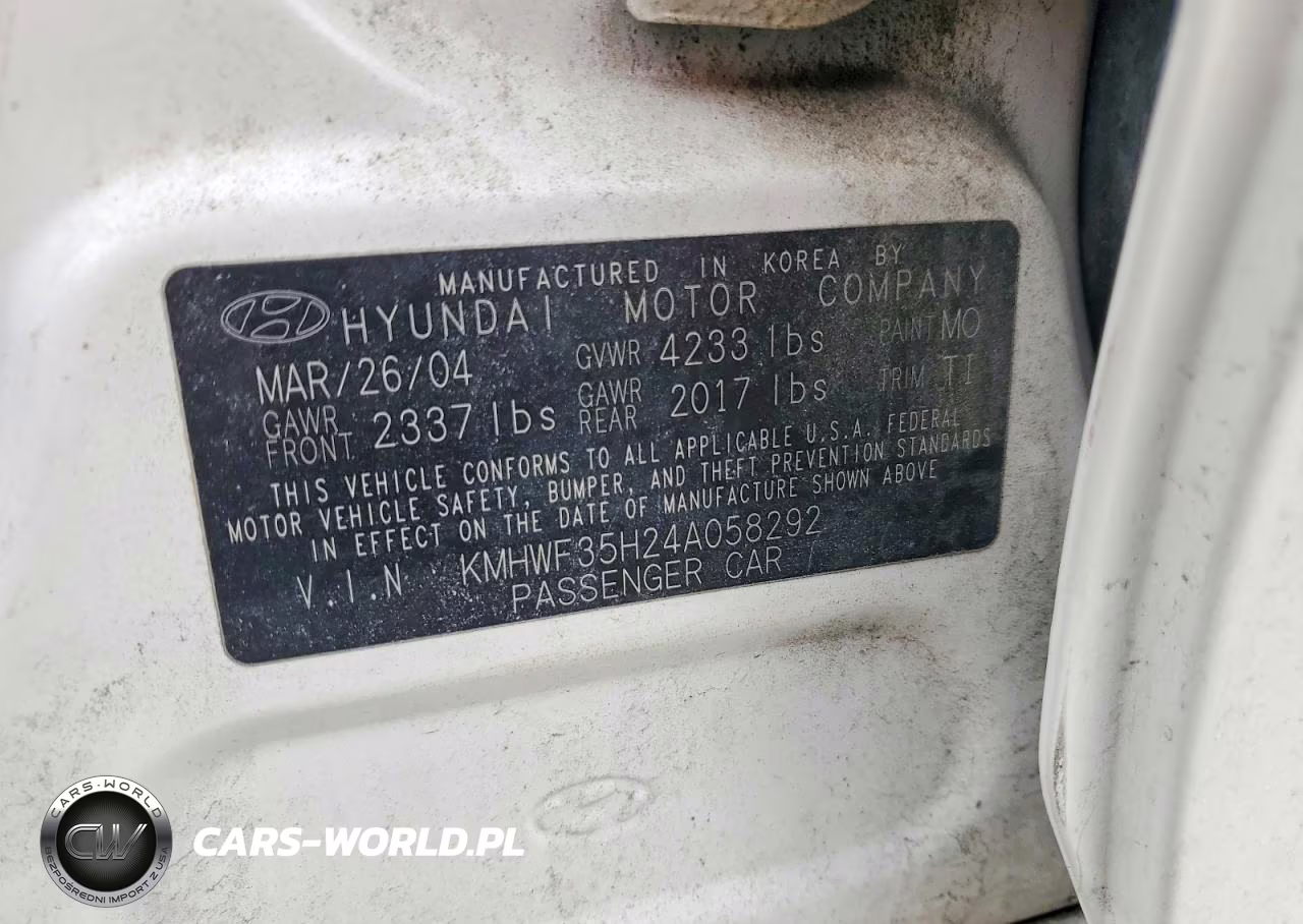 2004 Hyundai Sonata Gls VIN:KMHWF35H24A058292 - 12