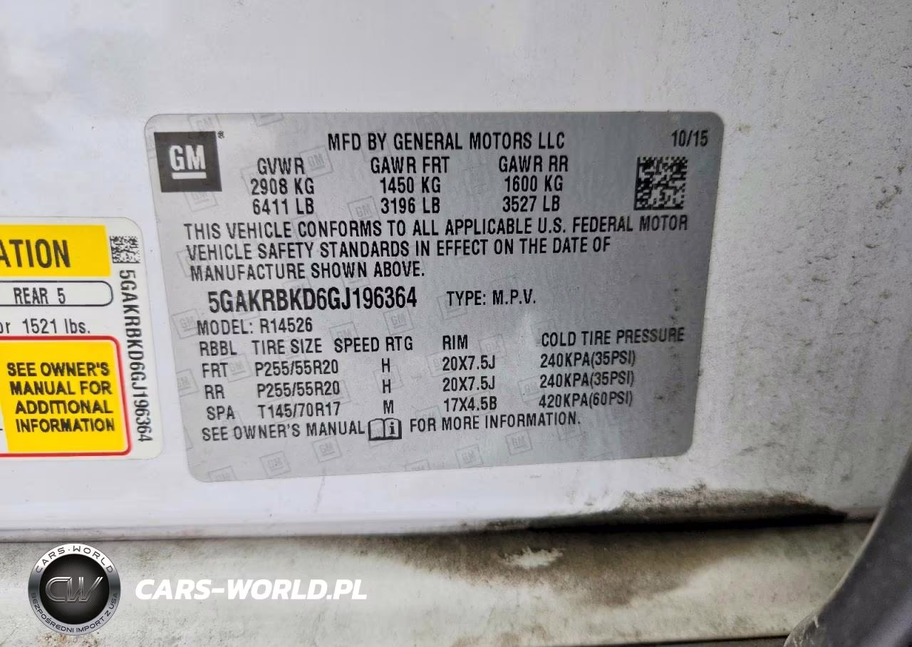2016 Buick Enclave VIN:5GAKRBKD6GJ196364 - 13