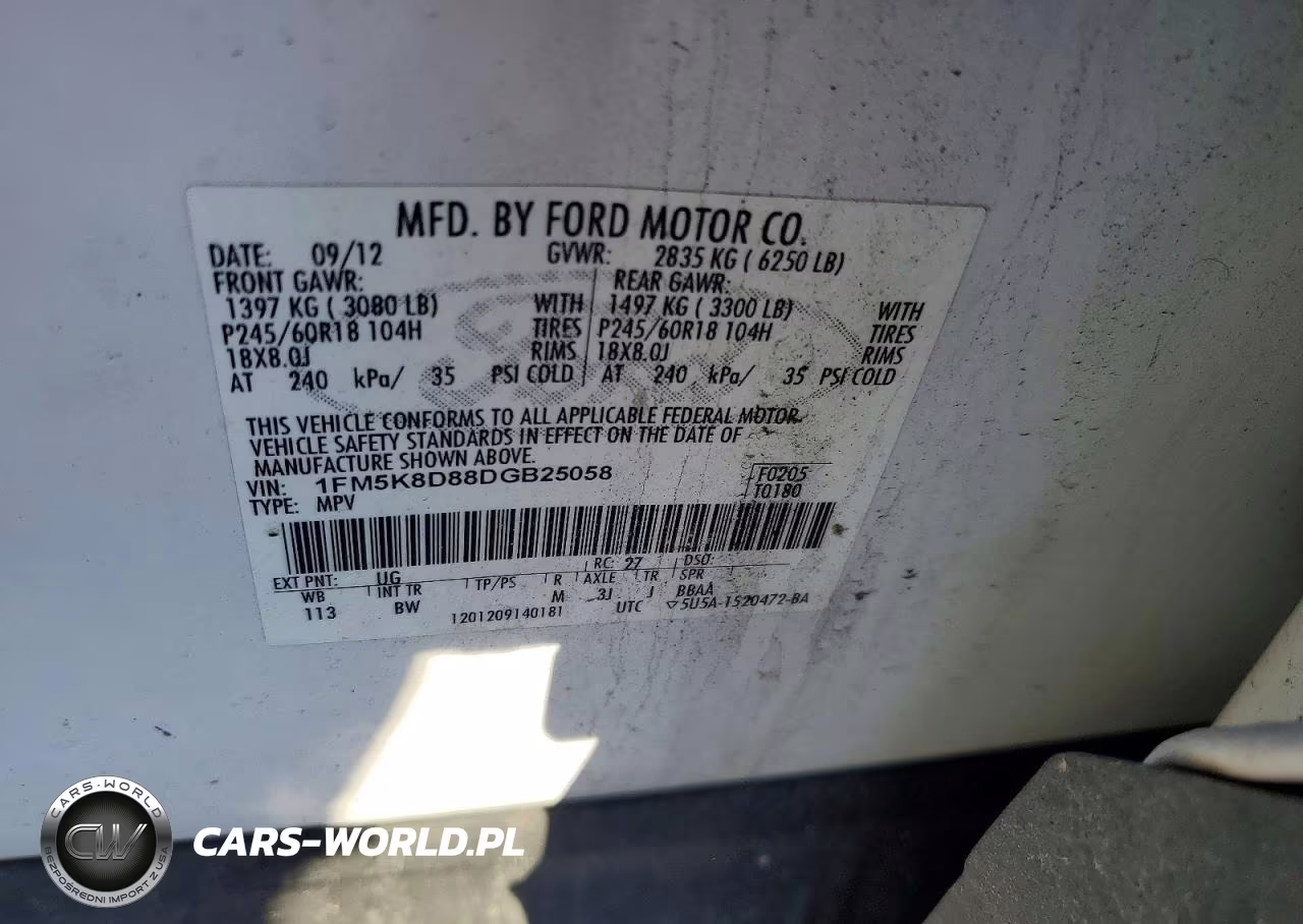 2013 Ford Explorer Xlt VIN:1FM5K8D88DGB25058 - 13