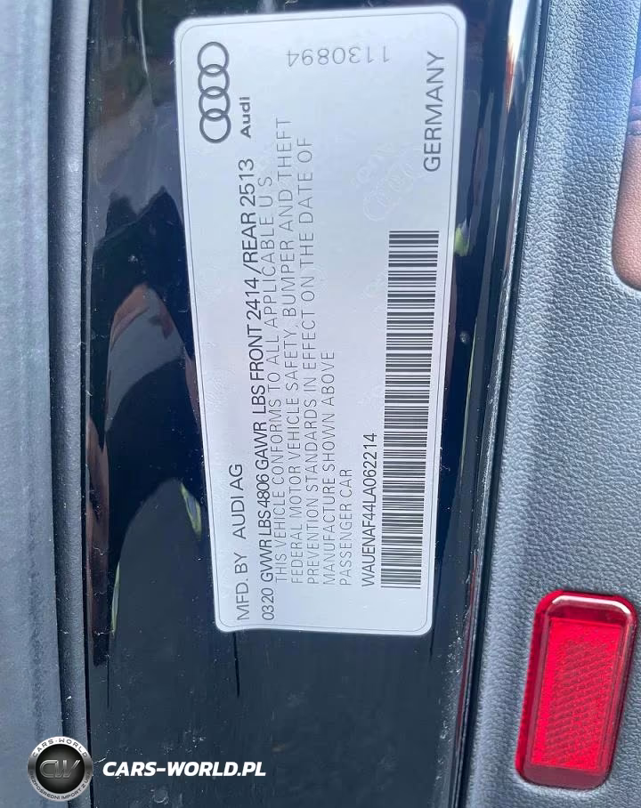 2020 Audi A4 Premium Plus VIN:WAUENAF44LA062214 - 10