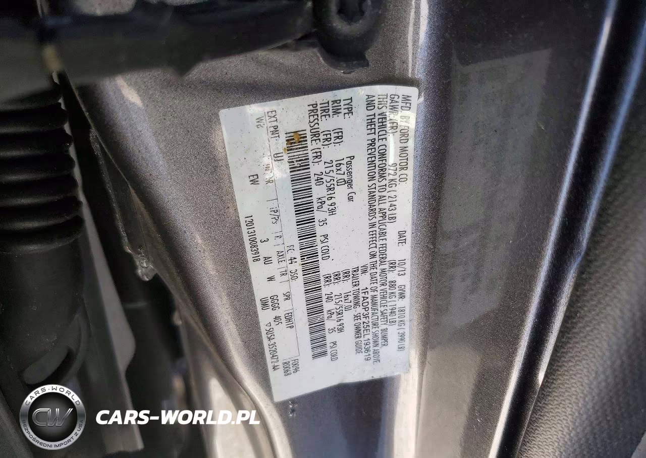 2014 Ford Focus Se VIN:1FADP3F25EL193619 - 12
