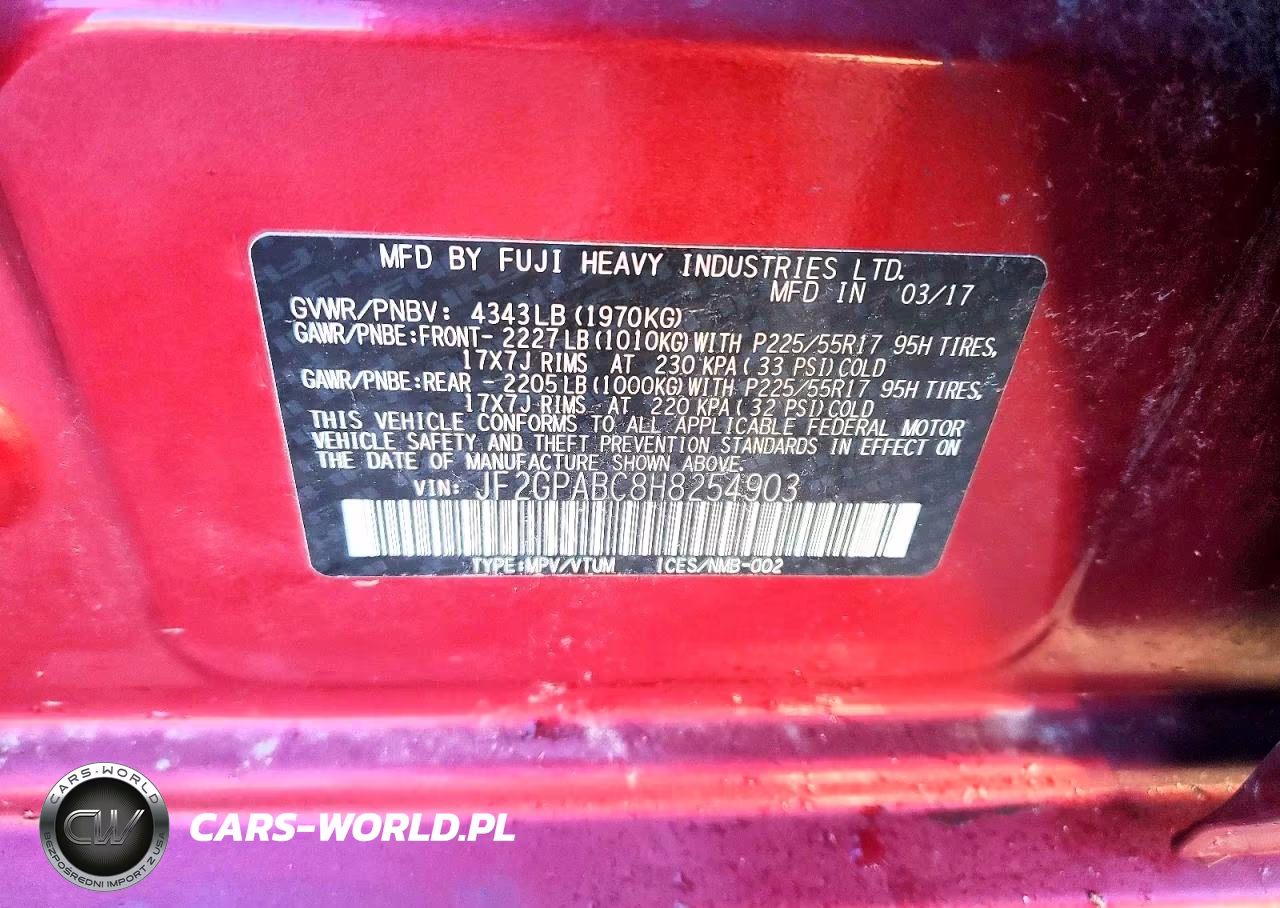 2017 Subaru Crosstrek Premium VIN:JF2GPABC8H8254903 - 12