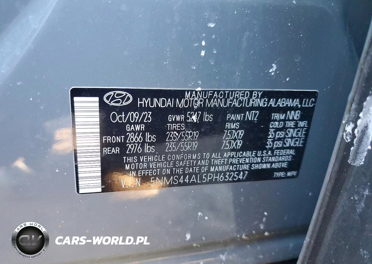 2023 Hyundai Santa Fe Limited VIN:5NMS44AL5PH632547 - 13
