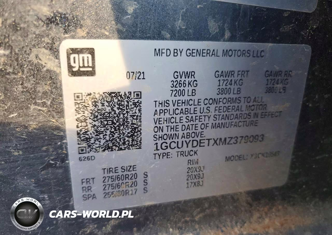 2021 Chevrolet Silverado K1500 Lt VIN:1GCUYDETXMZ379093 - 12