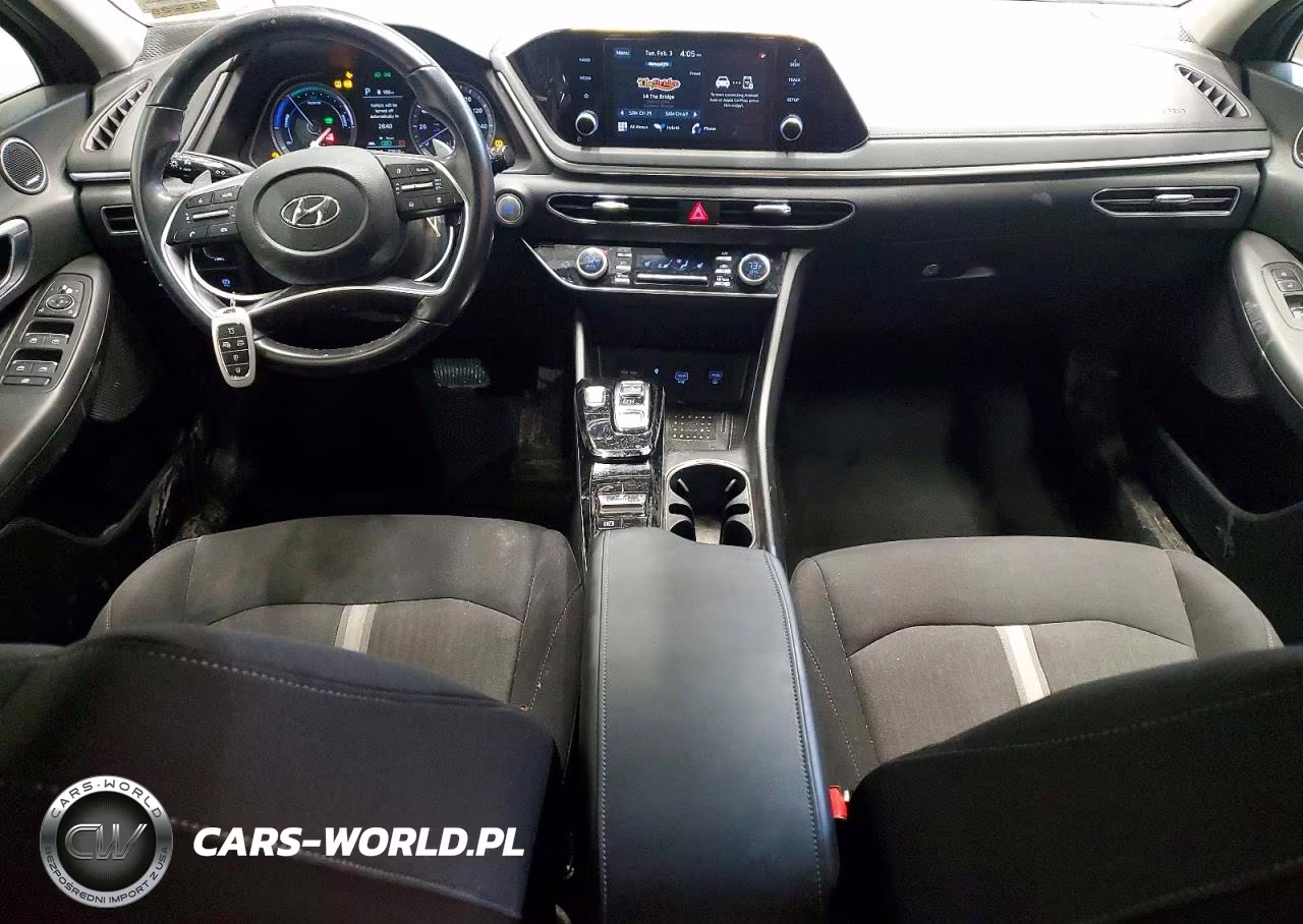 2022 Hyundai Sonata Hybrid VIN:KMHL34JJ8NA038110 - 8