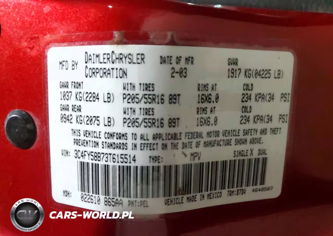 2003 Chrysler Pt Cruiser Touring VIN:3C4FY58B73T615514 - 12