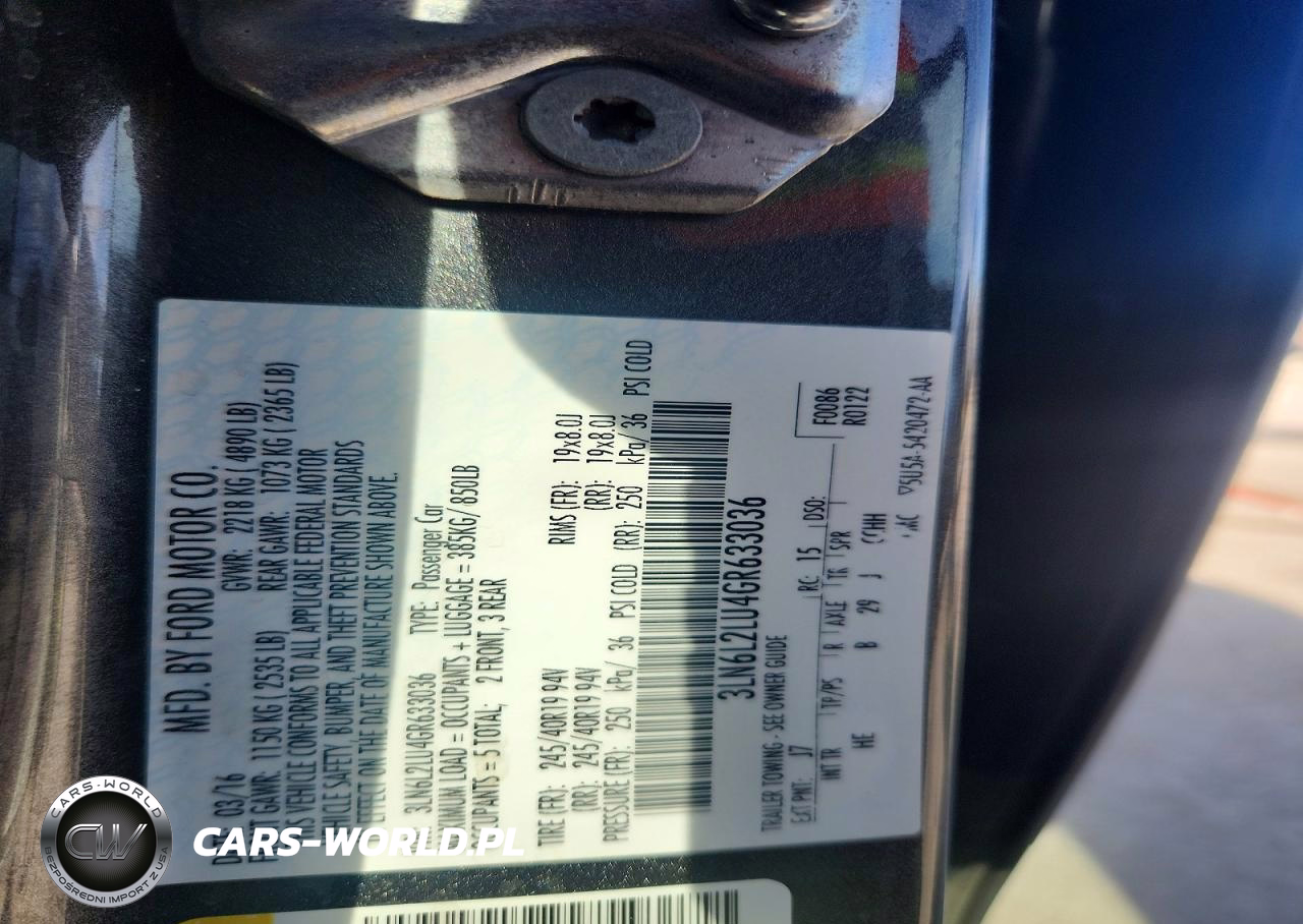 2016 Lincoln Townhouse Mkz VIN:3LN6L2LU4GR633036 - 13