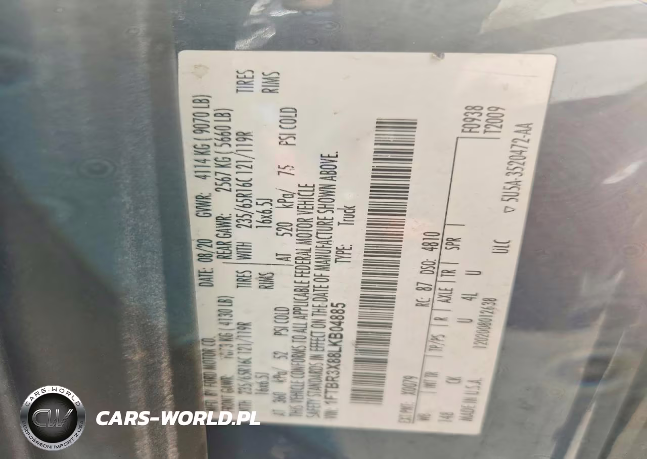 2020 Ford Transit VIN:1FTBR3X88LKB04885 - 13