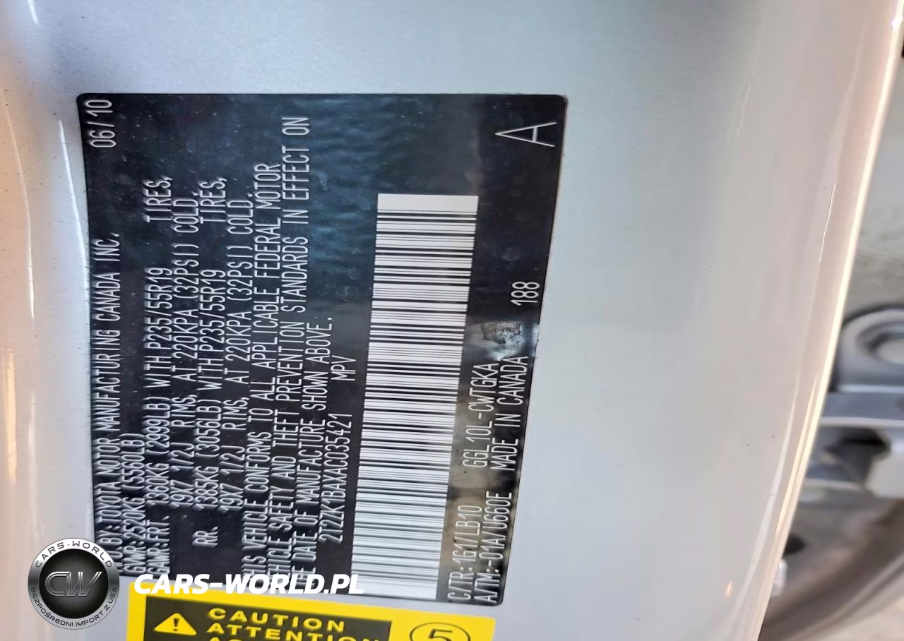 2010 Lexus Rx 350 VIN:2T2ZK1BAXAC035421 - 12