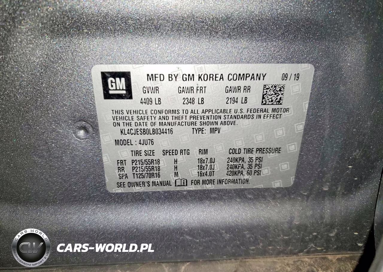 2020 Buick Encore Preferred VIN:KL4CJESB0LB034416 - 13
