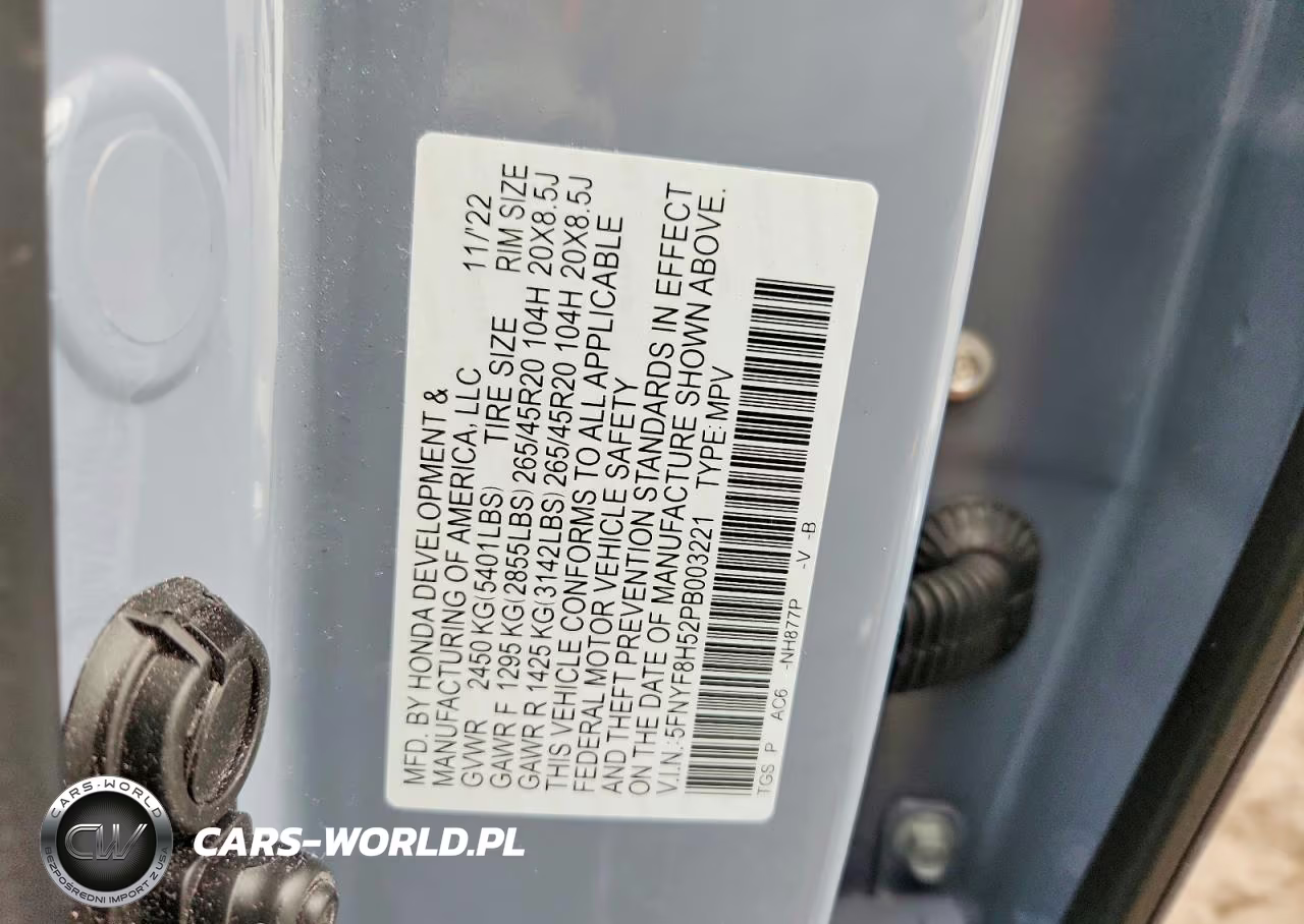 2023 Honda Passport Exl VIN:5FNYF8H52PB003221 - 13