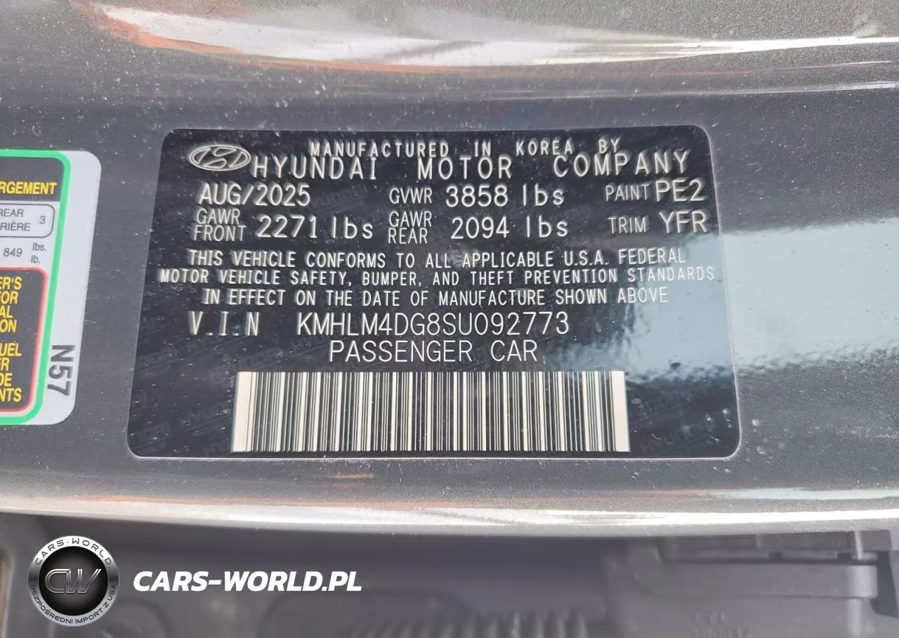 2025 Hyundai Elantra Sel Sport VIN:KMHLM4DG8SU092773 - 12