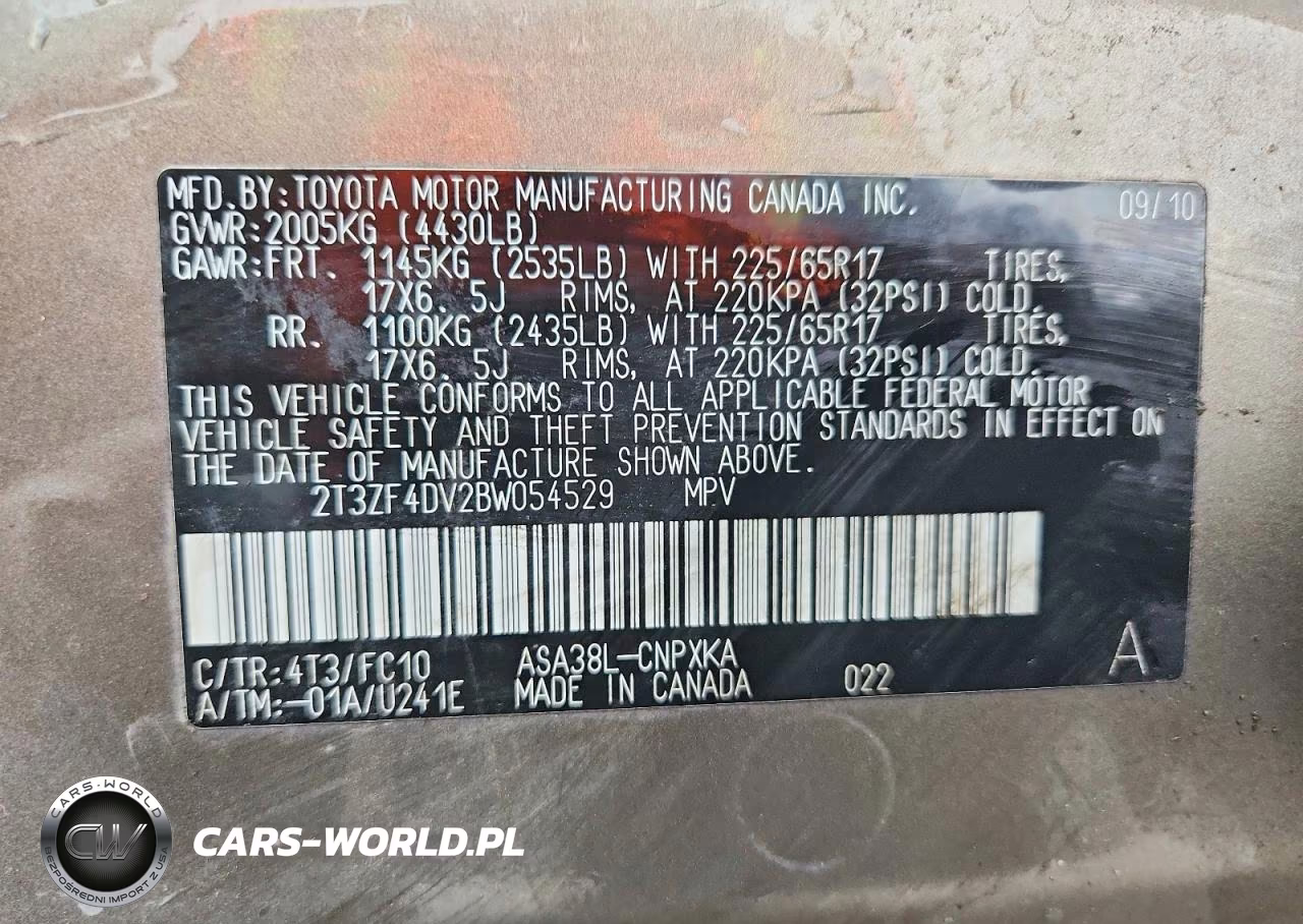 2011 Toyota Rav4 VIN:2T3ZF4DV2BW054529 - 13