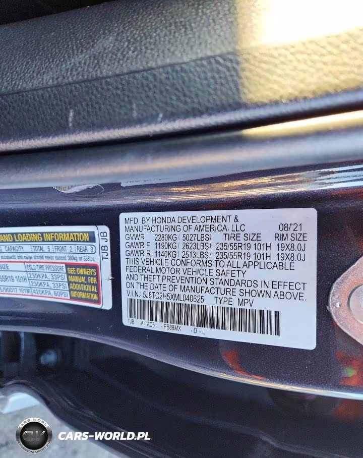 2021 Acura Rdx Technology VIN:5J8TC2H5XML040625 - 13