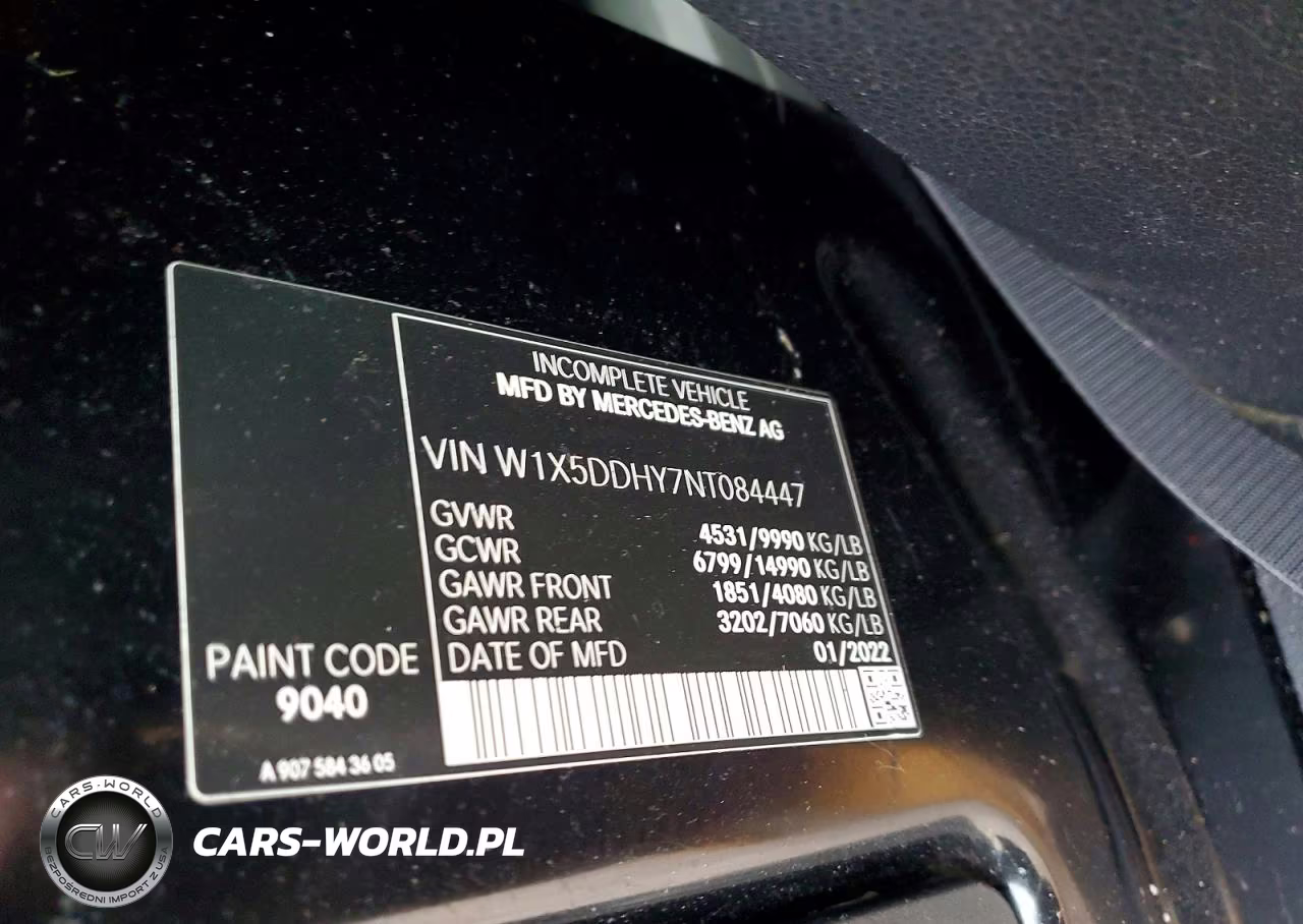 2022 Mercedes Benz Sprinter Delivery Van VIN:W1X5DDHY7NT084447 - 13