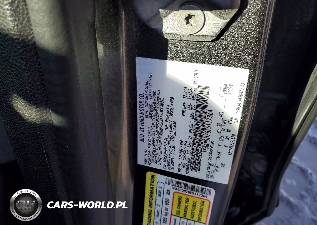 2015 Ford Fusion Se VIN:1FA6P0H76F5117364 - 12