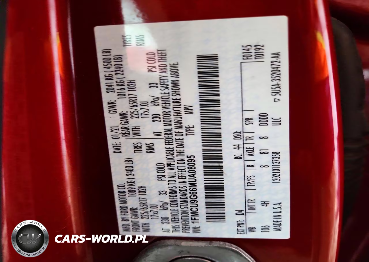 2021 Ford Escape Se VIN:1FMCU9G66MUA08095 - 13