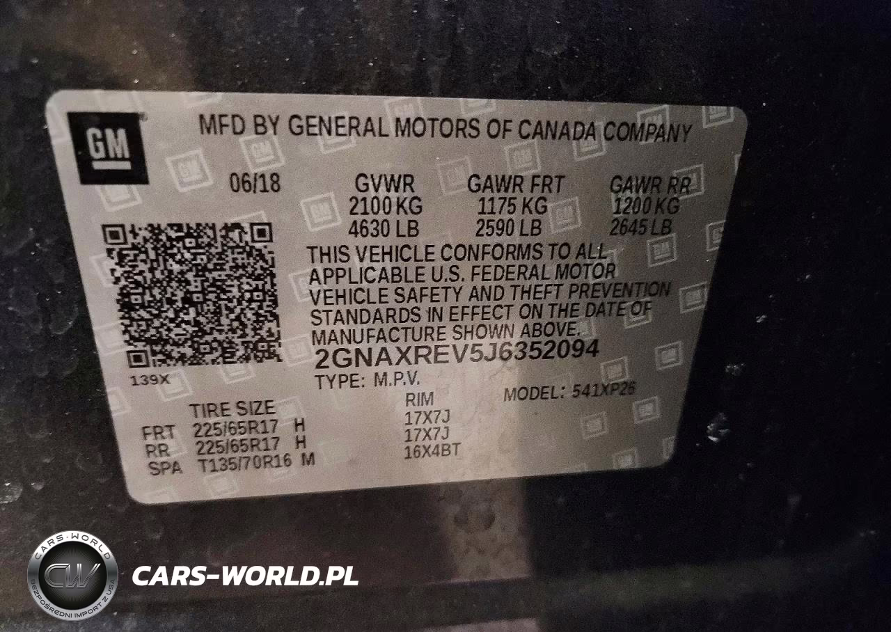 2018 Chevrolet Equinox Ls VIN:2GNAXREV5J6352094 - 12