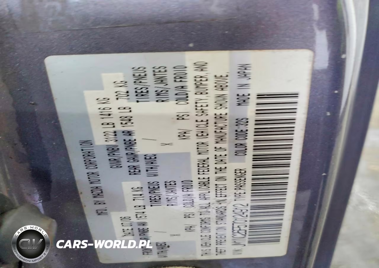2007 Mazda Mx-5 Miata VIN:JM1NC26F570124912 - 12