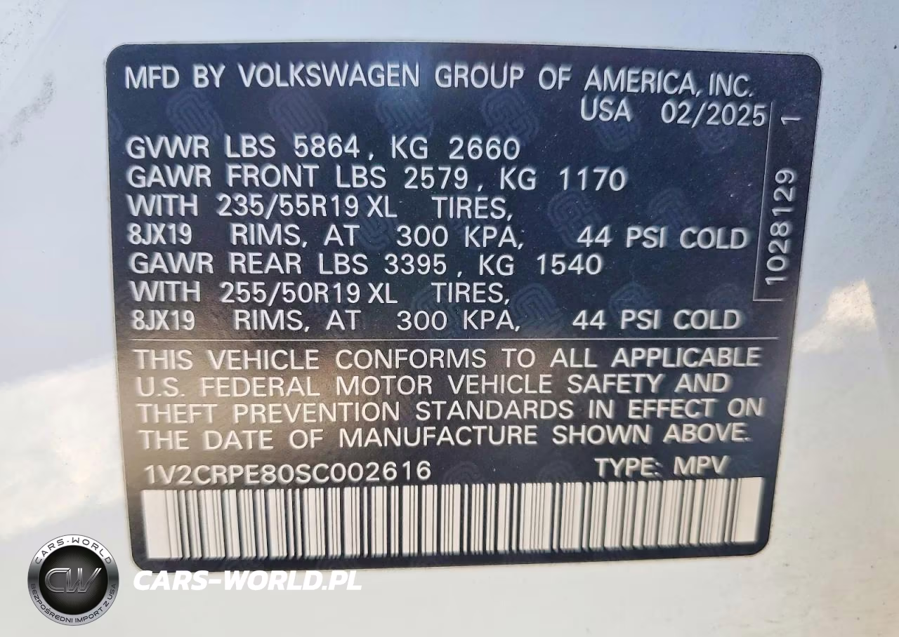 2025 Volkswagen Id.4 Pro VIN:1V2CRPE80SC002616 - 14