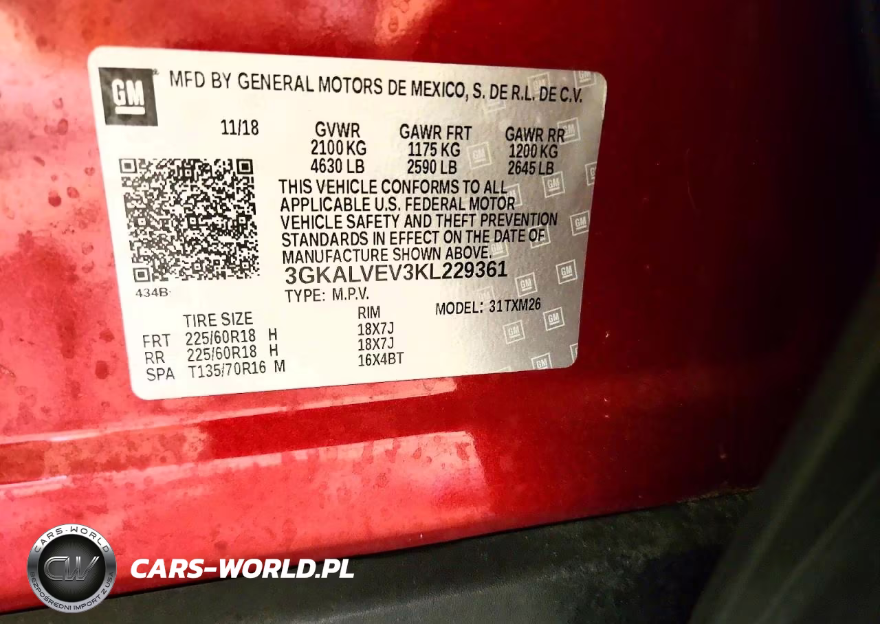 2019 GMC Terrain Slt VIN:3GKALVEV3KL229361 - 13