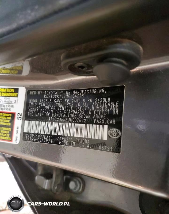 2018 Toyota Camry Hybrid VIN:4T1B21HK6JU007622 - 13