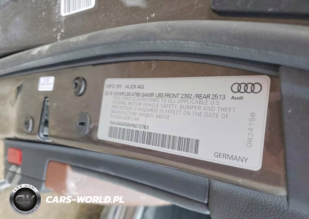 2017 Audi A4 Premium VIN:WAUANAF4XHN010763 - 13