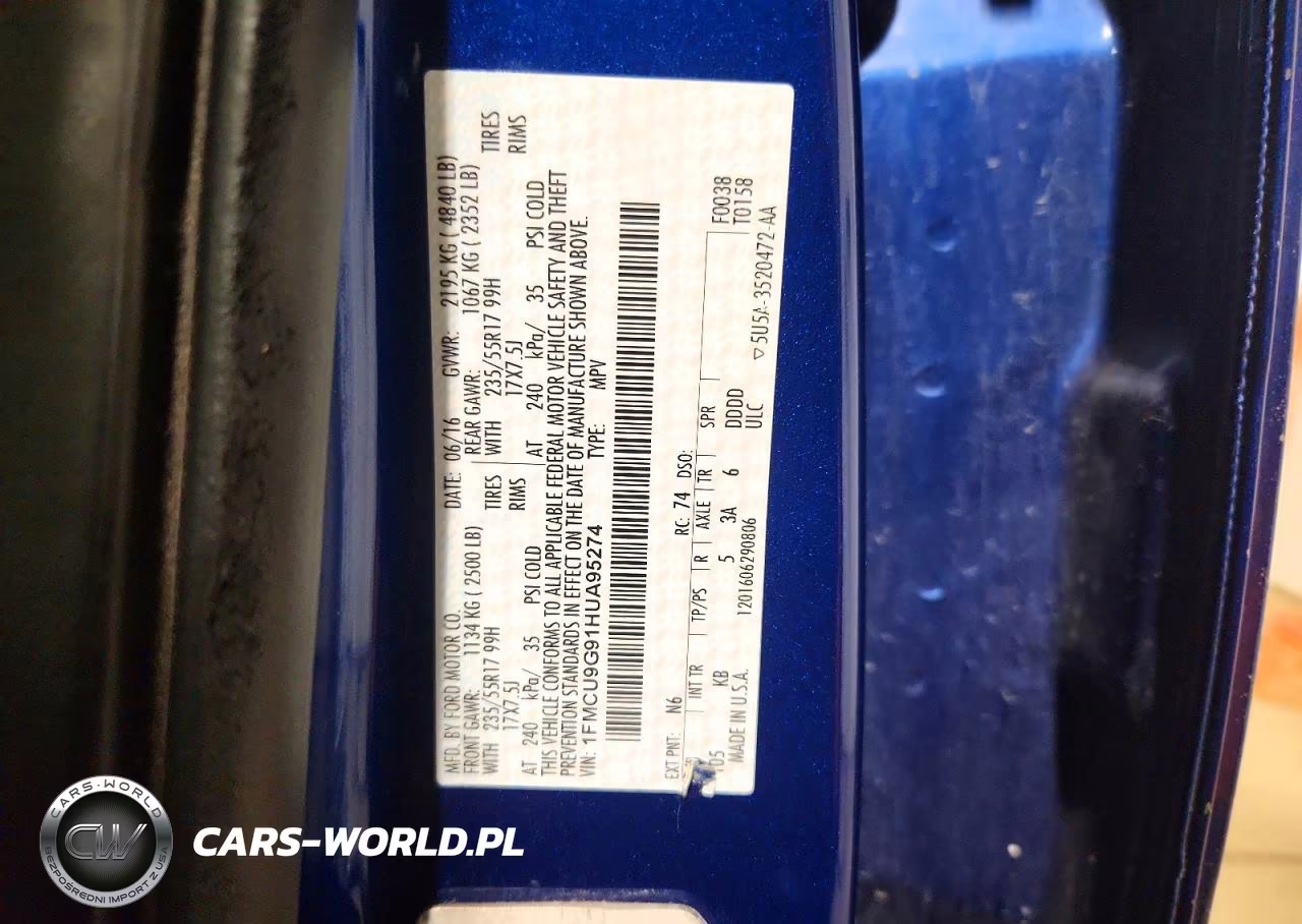 2017 Ford Escape Se VIN:1FMCU9G91HUA95274 - 13