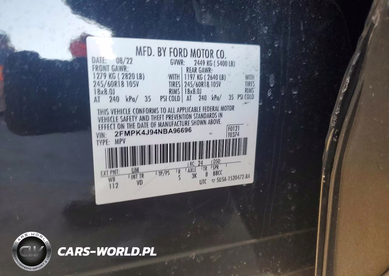 2022 Ford Edge Sel VIN:2FMPK4J94NBA96696 - 13