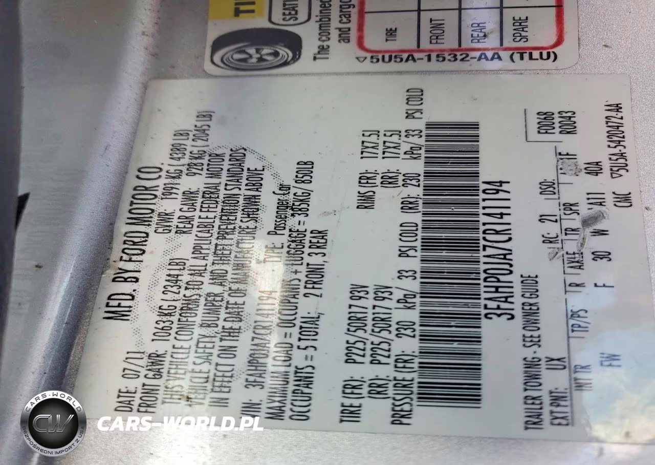 2012 Ford Fusion Sel VIN:3FAHP0JA7CR141194 - 12