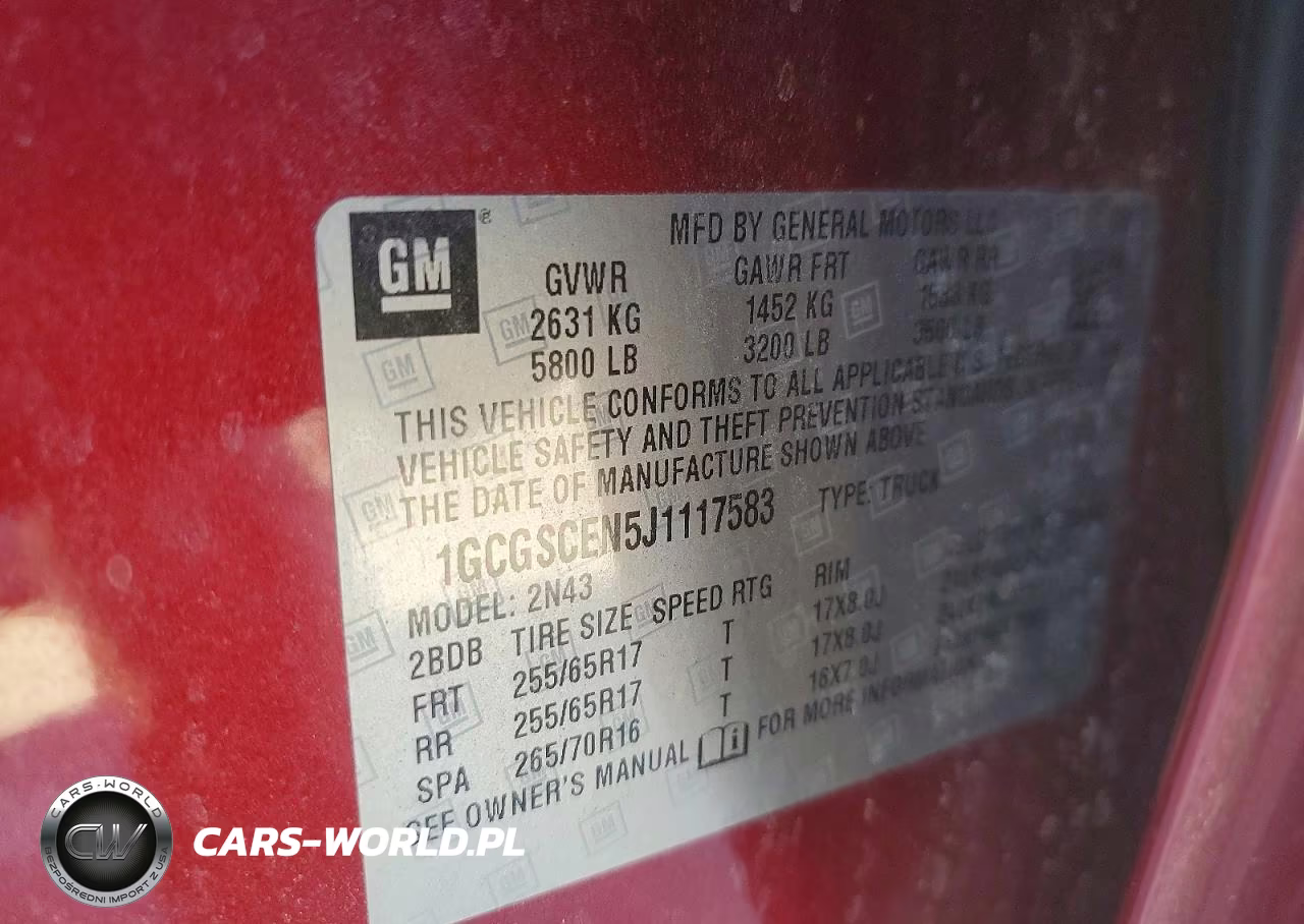 2018 Chevrolet Colorado Lt VIN:1GCGSCEN5J1117583 - 12