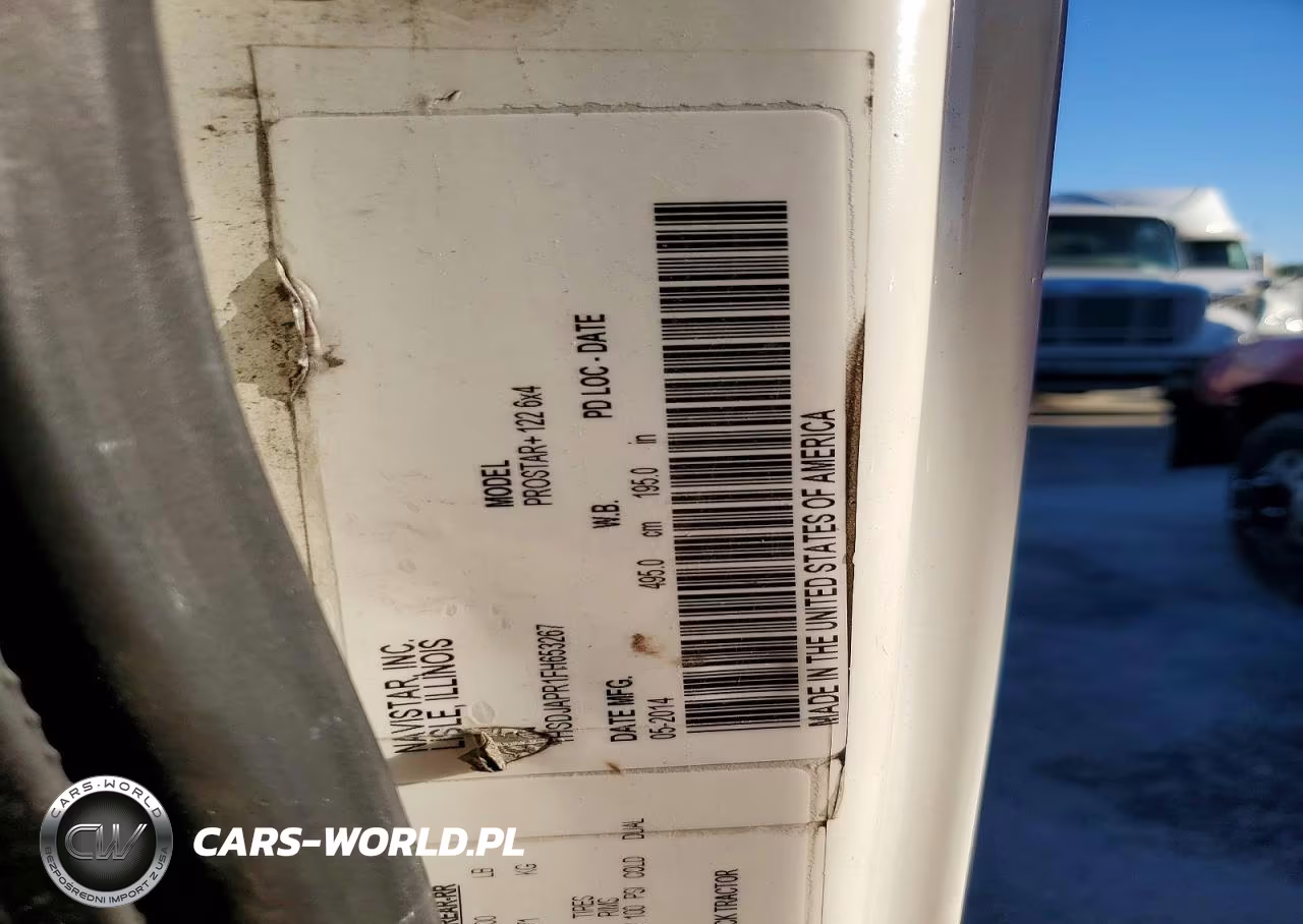 2015 International Prostar Semi Truck VIN:1HSDJAPR1FH653267 - 10